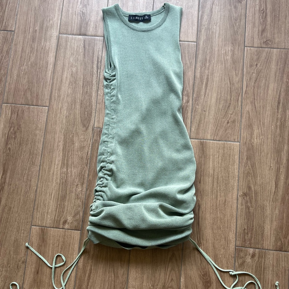 LIONESS sage green dress